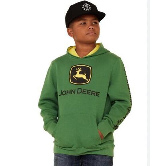 John Deere Boys' Green Hoodie Sweatshirt - Picture 1 of 1